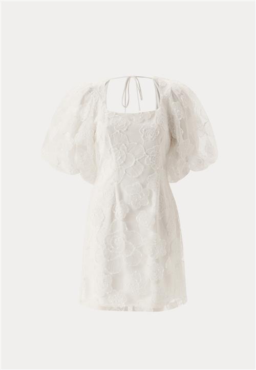 Bubbleroom Occasion Puff Sleeve Embroidered Dress