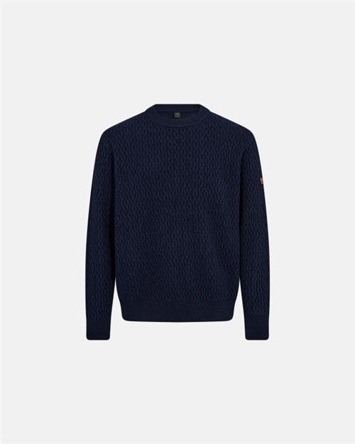 Strik pullover | Uld | Navy