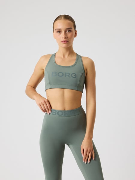 Björn Borg Borg Mid Support Sports Bra Grøn, S