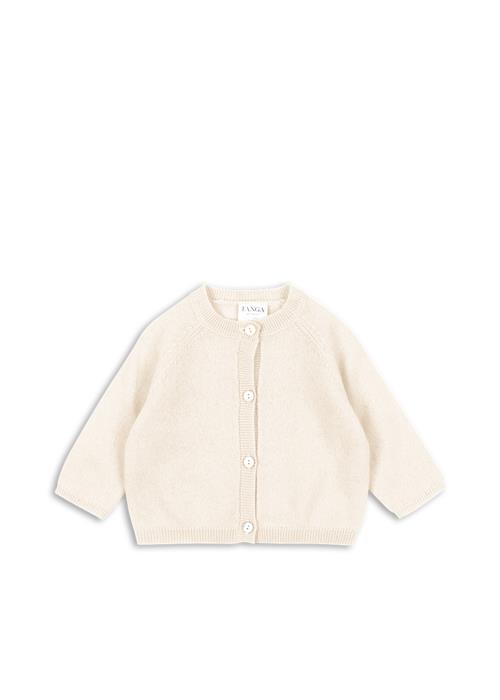 Fanga Fontana Savora Cardigan Antique White Antique White 3 months Wool Hvid  3 måneder  unisex