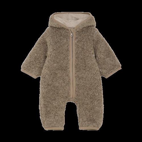 Huttelihut Uldbamsedragt Med Foring Camel Melange  Camel Melange 86 cm Wool Brun  86 cm  unisex