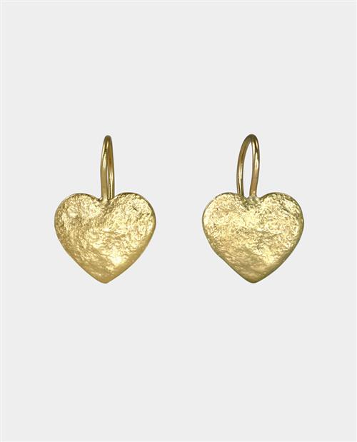 Aphrodite - øreringe med patinerede hjerter