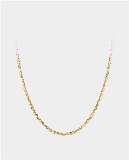 Ada Lovelace - facetteret halskæde i 14 karat guld