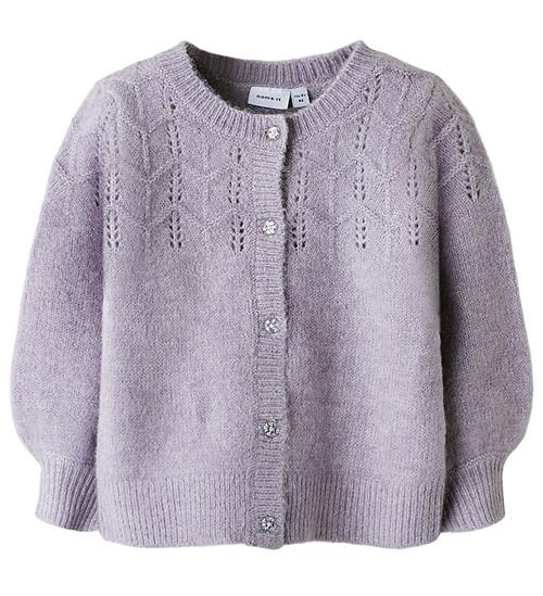 Name It Cardigan - Strik - NmfBatrilla - Lavender Gray