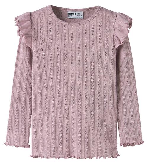 Name it Bluse - Rib - NmfBlitta - Dawn Pink/Melange