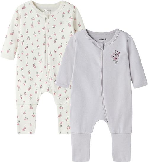 Name It Natdragt - Noos - 2-pak - Jet Stream/Lilac M