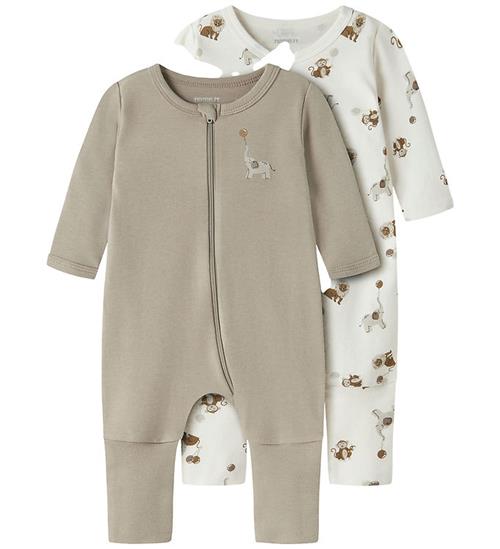 Name It Natdragter - Noos - 2-pak - Jet Stream/Aluminu