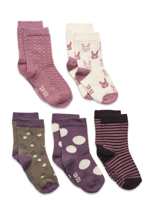 Minymo | Socks W. Pattern (5-Pack) | 19\22