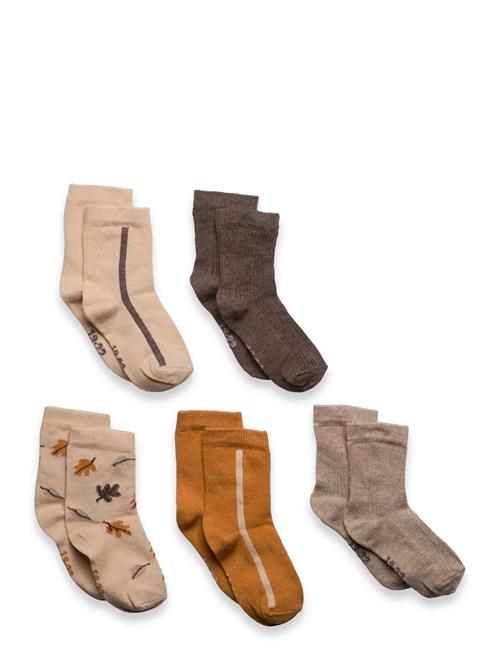 Minymo | Socks W. Pattern (5-Pack) | 15\18