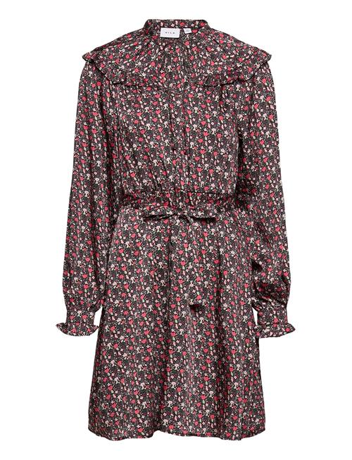 Vila | Vibonja L/S Ruffle Short Dress | 36