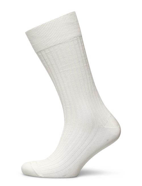 AN IVY | Off White Ribbed Socks | 43-46