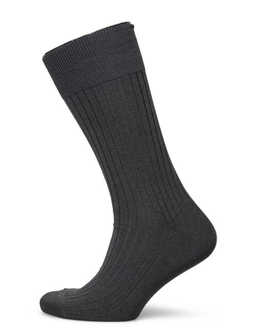 AN IVY | Charcoal Ribbed Socks | 39-42