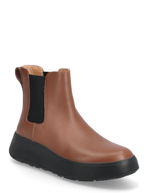 FitFlop | F-Mode Leather Flatform Chelsea Boots | 42