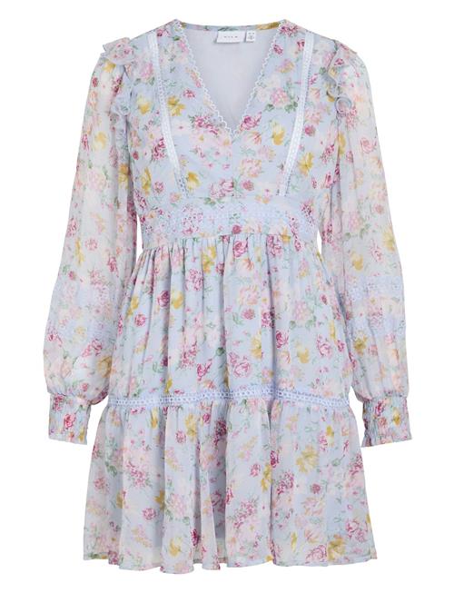 Vila | Viroman New V-Neck L/S Short Dress/Dc/Ka | 34
