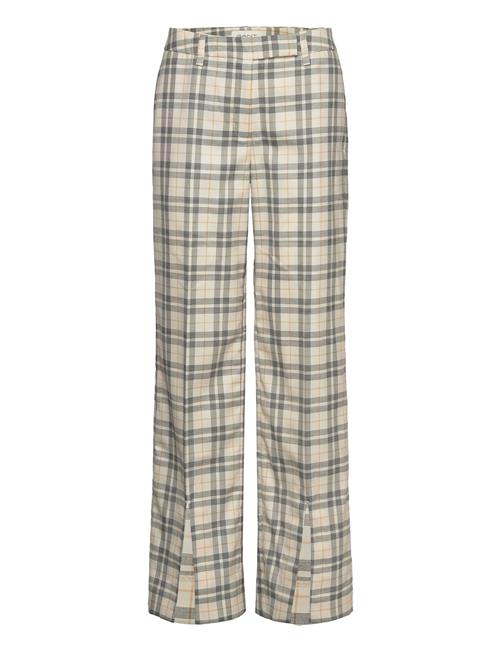 GANT | Low Rise Straight Checked Pants | 36