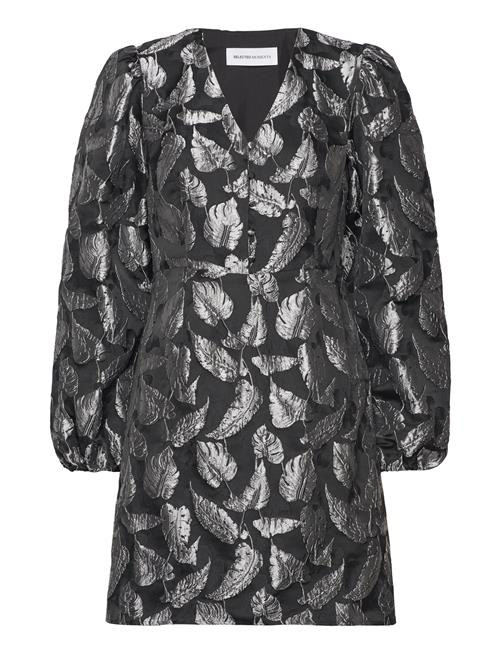 Selected | Slfpaula Silver Leaf Ls Short Dress B | 34