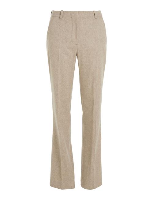 Calvin Klein | Flannel Wool Slim Straight Pants | 38