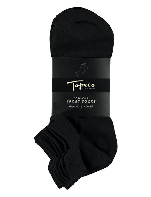 TOPECO | Sport Socks, Low-Cut 4-P, White 40/45 | 4045