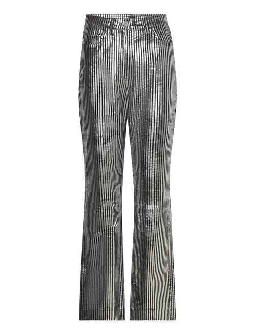 REMAIN Birger Christensen | Striped Leather Pants | 34