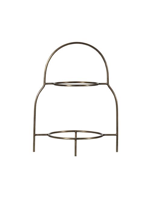 house doctor | Plate Stand, Hdsana, Antique Brass Finish | 24.5X17.2X32CM