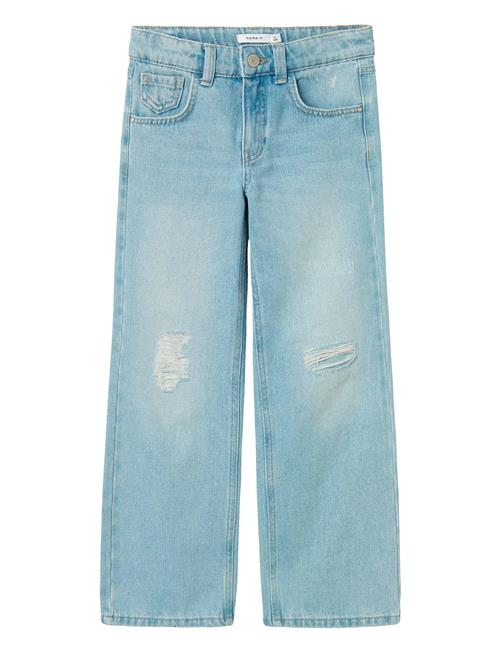name it | Nkfrose Hw Wide Jeans Destr 1411-Be Noos | 140
