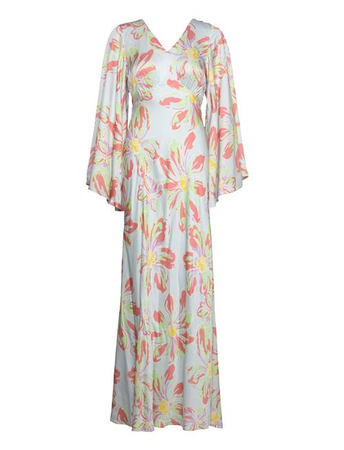 Malina | Simone Tie-Back Satin Maxi Dress | XS