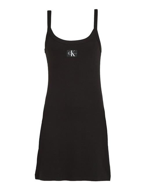 Calvin Klein Jeans | Woven Label Rib Tank Dress | XS