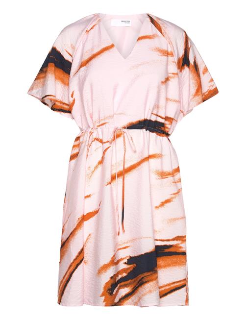 Selected | Slfattia Ss Aop V-Neck Short Dress B | 40