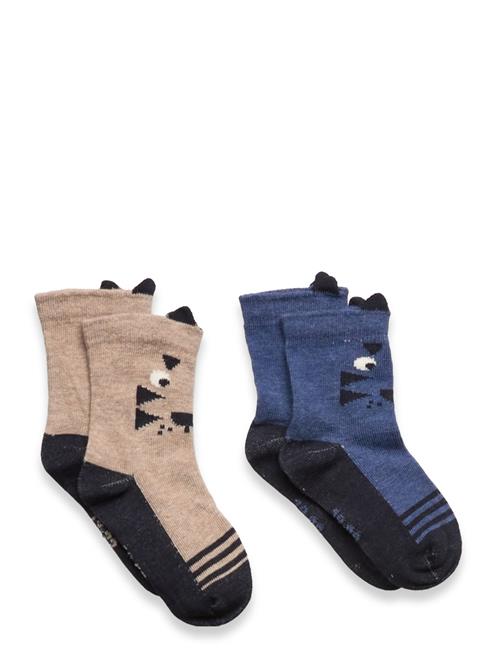 Minymo | Socks W. 3D Effect (2-Pack) | 15\18