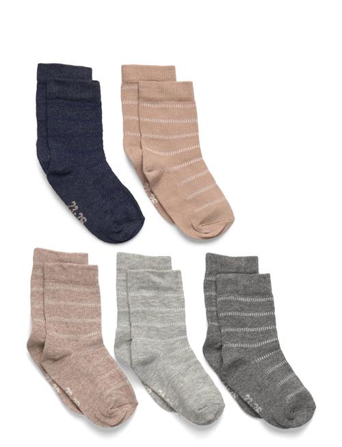 Minymo | Socks W. Knit (5-Pack) | 27\30