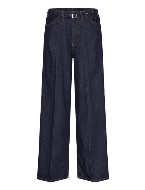 Mango | Rinse-Wash Wide Leg Jeans With Belt | 36