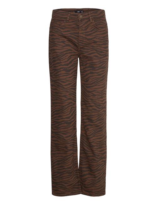 Mango | Zebra-Print Straight-Fit Jeans | 36