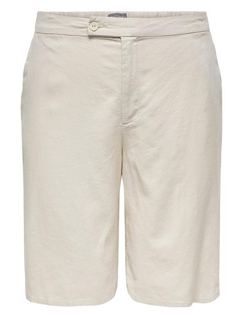 ONLY Carmakoma | Carcaro Hw Linen Bl Bermu Shorts | 48
