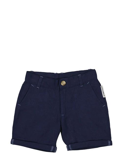 Geggamoja | Linen Shorts Blue | 98/104
