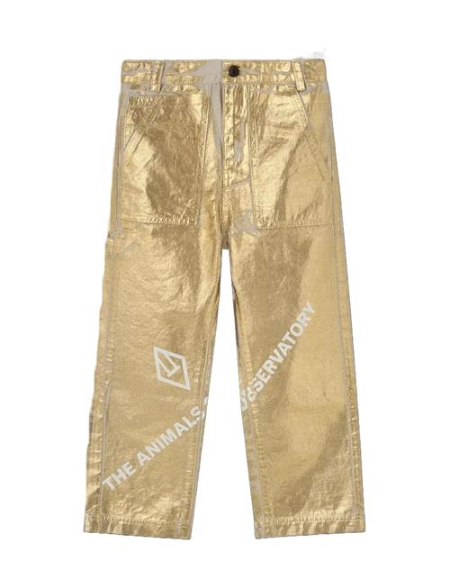 THE ANIMALS OBSERVATORY | Shiny Condor Kid Pants Gold | 12 Y