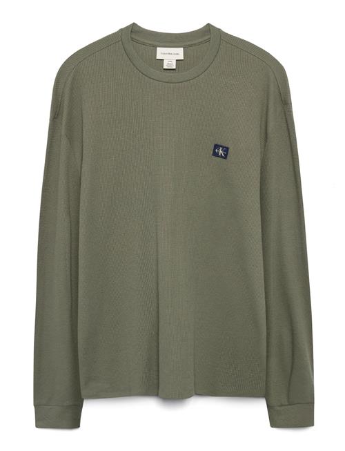 Calvin Klein Jeans | Ls Waffle Badge Crewnk Tee | XL