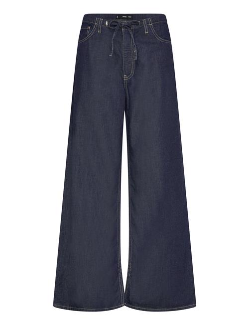 Mango | Wide Leg Denim Trousers With Belt | XS