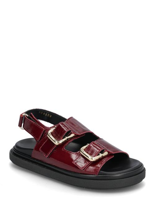 ALOHAS | Harper Burgundy Patent Leather Sandals | 36