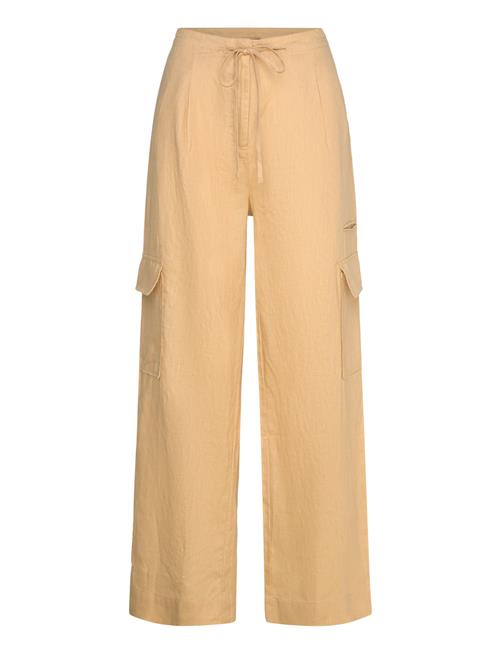Mango | Linen Cargo Trousers | 32