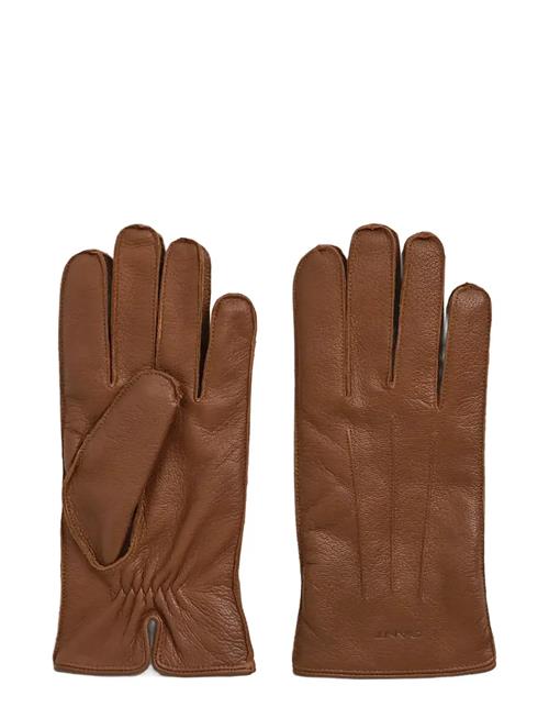 GANT | Cashmere Lined Leather Gloves | S