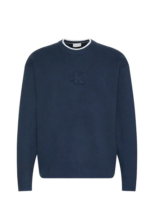 Calvin Klein Jeans | Ls Embossed Logo Crewnk Sweater | XXL