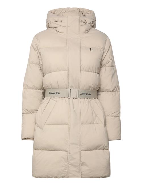 Calvin Klein Jeans | Belted Midweight Long Puffer | L