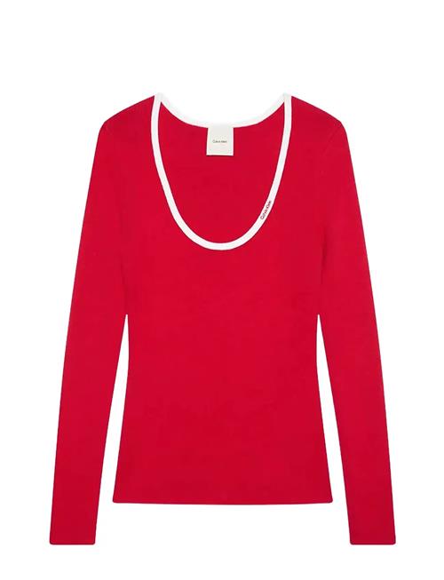 Calvin Klein Jeans | Ls Color Blocked Cotton Sweater | XS