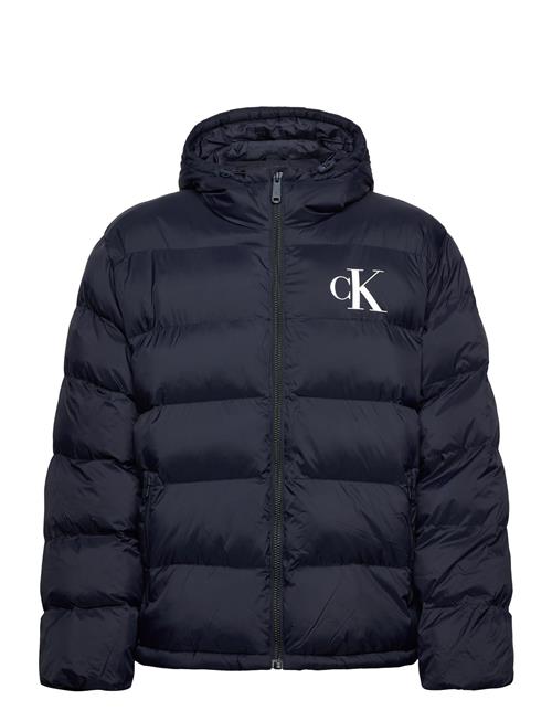 Calvin Klein Jeans | Ls Nylon Monogram Puffer Jkt | L