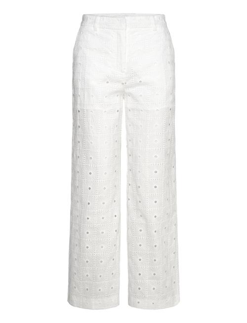 Mango | Straight-Fit Embroidered Cotton Trousers | 38