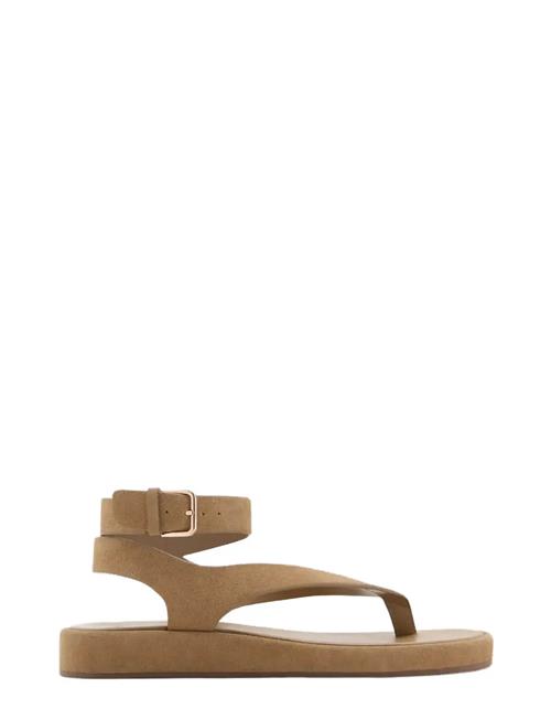 Mango | Split Leather Sandals With Buckle | 35