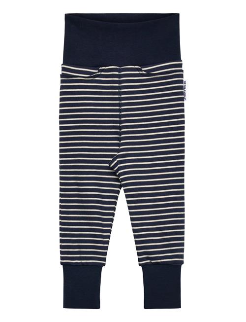 Geggamoja | Baby Pants Navy Beige Stripe | 74/80