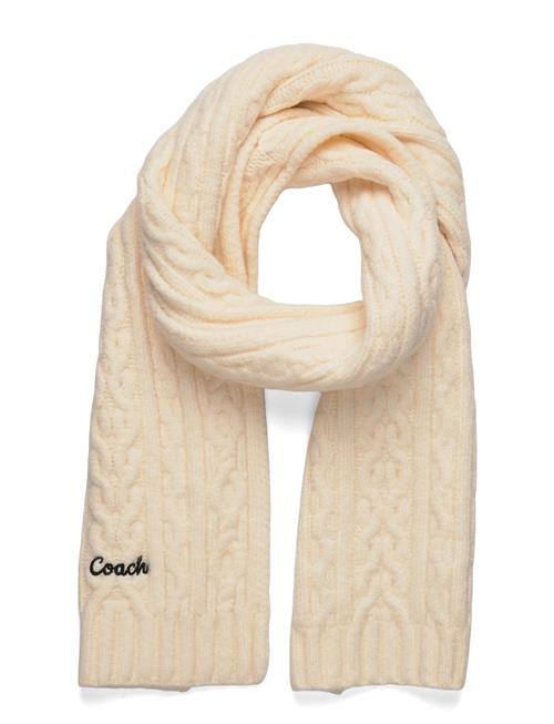 Coach Accessories | Embroidred Cable Knit Muffler | ONE SIZE