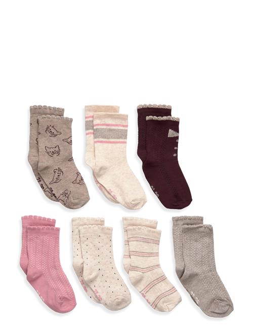 Minymo | Socks W.pattern (7-Pack ) | 15\18