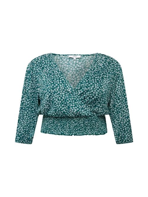 ABOUT YOU Curvy Shirts 'Laura'  grøn / hvid